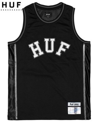 【超搶手】 全新正品 HUF H.U.F BASKETBALL JERSEY 字體LOGO籃球球衣背心 S M L XL