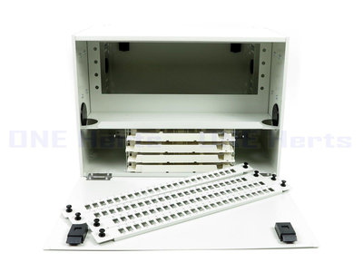 KC02-96-6U 96芯機架光纖終端箱6U 96路光纖盒 96口光纖箱 末端光纖收容箱 光纖收納配件