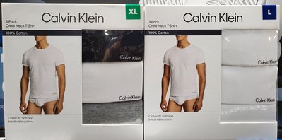 【小如的店】好市多代購~Calvin Klein CK 凱文克萊 男純棉短袖上衣/內衣/T恤(每組3件) 1014560