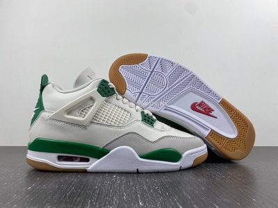 Nike SB x Air Jordan 4‘Pine Green’松樹綠 白綠 男鞋DR5415-103
