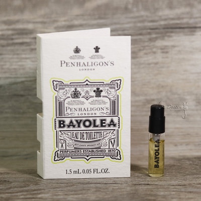 Penhaligon's 潘海利根 優雅紳士 Bayolea 男性 淡香水 1.5mL  可噴式 試管香水 全新