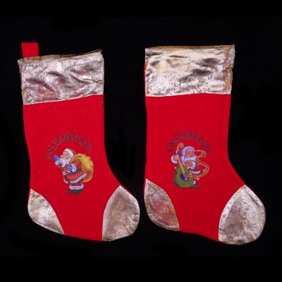 聖誕襪掛飾裝飾佈置 印刷聖誕襪