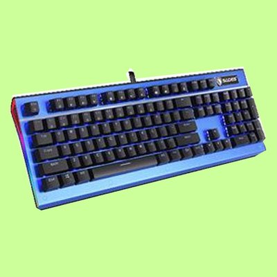 5Cgo【捷元】 賽德斯SADES Sickle 死神鐮刀 紅軸 藍光側RGB電競鍵盤  一年保固