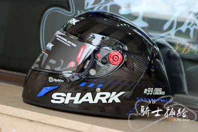 ⚠YB騎士補給⚠ SHARK RACE R PRO GP Lorenzo 2020 冬測 藍 全罩 安全帽 頂級 大鴨尾