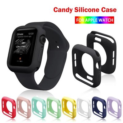 適用於 Apple Watch 的 Candy Tpu 保護套 38mm 42mm 40mm 44mm Iwatch 系