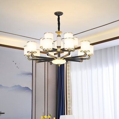熱賣  迪伊登新中式全銅客廳吊燈年別墅中國風大氣餐廳臥室燈具
