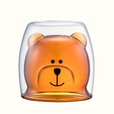 星巴克 琥珀Bearista雙層玻璃杯 starbucks 9/6上市 小熊杯