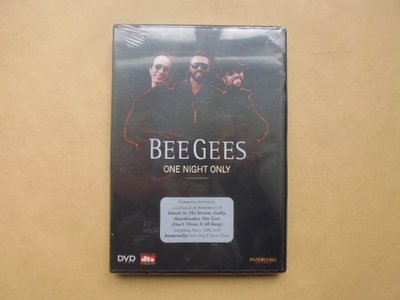 明星錄*1998年BEE GEES專輯.DVD.全新未拆ONE NIGHT ONLY(共31首)(k377)