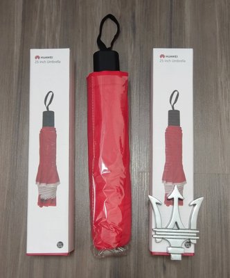 HUAWEI 華為 原廠公司貨配件 紅色 摺疊傘 雨傘 陽傘 高質感 流行 遮陽 避雨 防紫外線UA P30