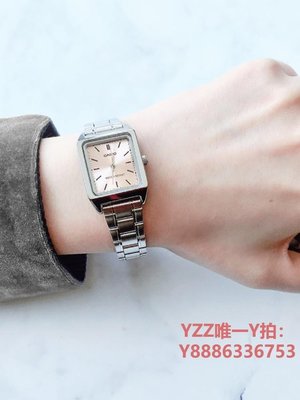 手錶卡西歐手表女小方表ins風指針復古時尚皮帶女表 LTP-V007D-7E-雙喜生活館