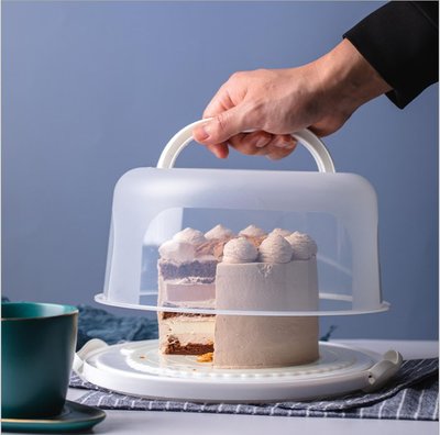 Henry☞可重復使用塑料蛋糕盒食品級材質生日奶油蛋糕包裝盒子加固加厚
