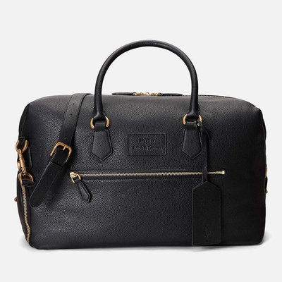代購Polo Ralph Lauren Large Leather Duffle Bag優雅機場優質氣質旅行袋