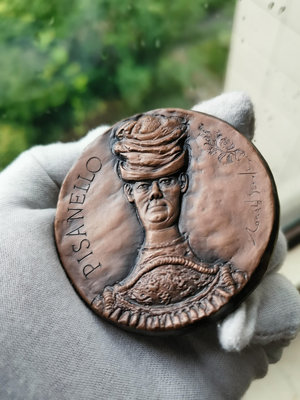 【二手】法國紀念章大銅章材質紫銅 國外銀幣 紀念幣 套幣【破銅爛鐵】-4978