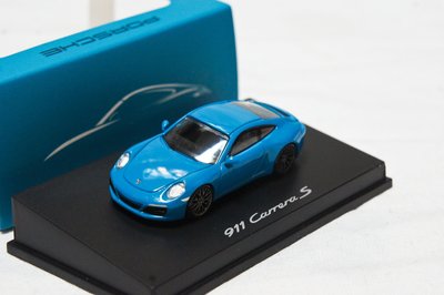 【特價現貨】保時捷原廠 1:87 Spark Porsche 911 Carrera S 水藍