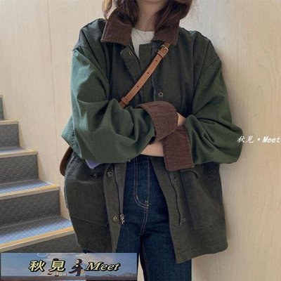 日本SLY工裝風衣女秋減齡寬松設計感bf風短外套氣質百搭上衣-促銷