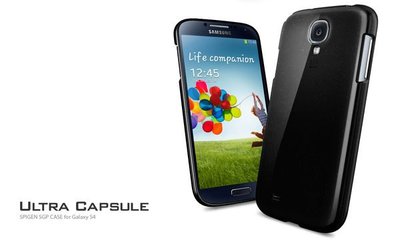 出清 SGP Samsung Galaxy S4 Ultra Capsule 軟式亮彩保護殼 『靈魂黑』