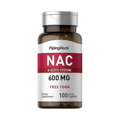 海外代購 Piping Rock NAC N-Acetyl Cysteine N-乙醯半胱氨酸 600mg 100