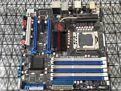 台灣出貨 庫存未上機品 ASUS 華碩 RAMPAGE II GENE R2G DDR3 M-ATX 電競主機板 一年保