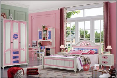[紅蘋果傢俱] BT6610 優多酷系列 兒童家具 五尺床架 床台 兒童床 青年床雙人床 床頭櫃 衣櫃 書桌(含安裝)