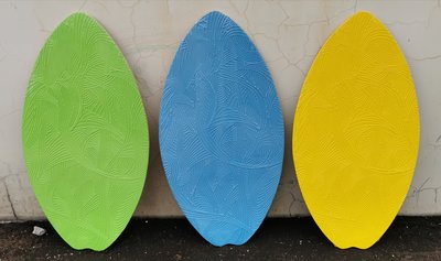 現貨熱銷-衝浪板91cm木質防滑沙灘沖浪板，磕沙板，道具裝飾板,skimboard 沖沙板
