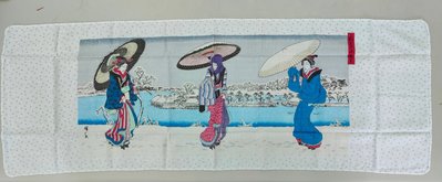 【沖田屋 和裝本鋪】日本神社系列--(全新)劍道頭巾、手拭巾，表框巾(浮世繪)