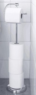 日本進口  好品質不鏽鋼移動式日式優雅捲筒衛生紙架衛浴式衛生紙收納盒捲筒面紙紙巾架子 3154b