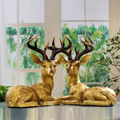 INPHIC-長頸鹿 樹脂擺飾裝飾擺飾桌面擺飾 兩件套F