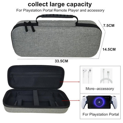 PS5串流掌機收納盒適用PlayStation Portal掌機收納包EVA硬包配件