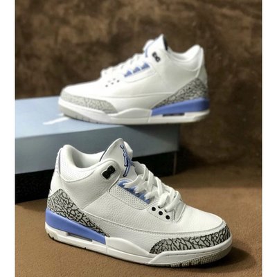 【正品】全新 Air Jordan 3 Retro Valor Blue CT8532-104 北卡藍 籃球潮鞋