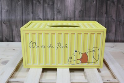 【正版】迪士尼 小熊維尼 貨櫃造型 面紙盒