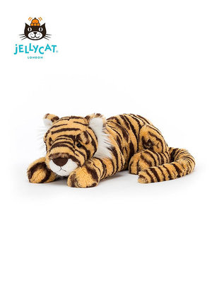 新品特惠*英國Jellycat泰勒老虎兒童嬰兒公仔毛絨玩具可愛娃娃公仔花拾.間