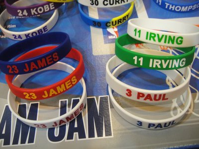新款 NBA 矽膠籃球 運動手環 超多款~ IRVING Curry JAMES LIN KD KOBE
