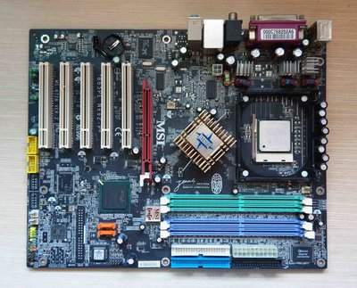 微星MSI 865PE Neo2-P(MS-6728)主機板+Intel Pentium 4 2.4G CPU+原廠風扇