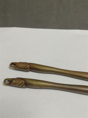 日本純銅火箸  空心  手工制作  年代老  皮殼一流  全