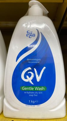 11/26前 Ego澳洲QV舒敏加護潔膚乳1kg/罐 （含15%甘油保濕成份）到期日：依據取貨最遠為主