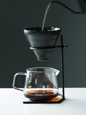 [4件套]瓷彩美手沖咖啡壺過濾器具套裝V60手沖咖啡濾杯濾架分享壺送濾紙468元