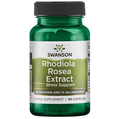 【活力小站】Swanson 紅景天萃取 Rhodiola Rosea Root 250mg 60 粒
