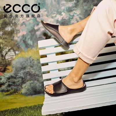 【熱賣下殺】ECCO愛步夏季男士涼拖鞋 沙灘涼鞋拖鞋男外穿 科摩500914