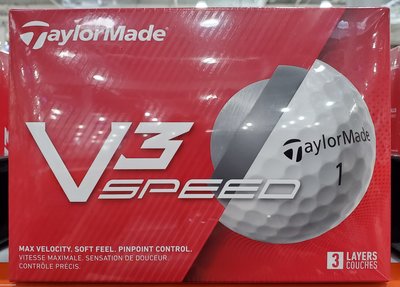 【小如的店】COSTCO好市多線上代購~TAYLORMADE V3 SPEED系列 三層高爾夫球(每盒24入) 128923