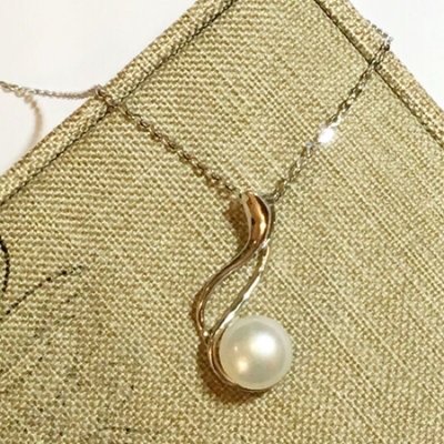 天然淡水珍珠項鍊《簡約》S925 純銀項鍊 珍珠項鍊