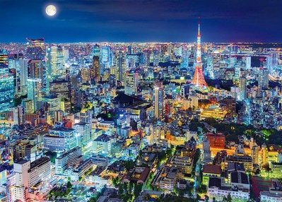 缺 54-018 迷你2000片日本進口拼圖 風景 日本東京夜景