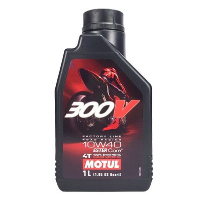【油大亨】《MOTUL》300V Road Racing 4T 10W40酯類全合成機油1L(法國原裝進口)