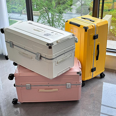 行李箱28寸加厚大容量行李箱鋁框款旅行箱男女學生密碼鎖拉桿箱結實耐用旅行箱