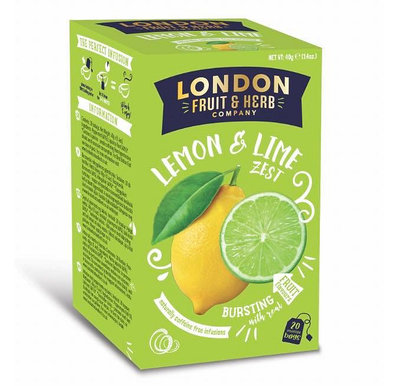 【即享萌茶】英國LONDON芙賀香檸萊姆茶20茶包/盒（無咖啡因）促銷中