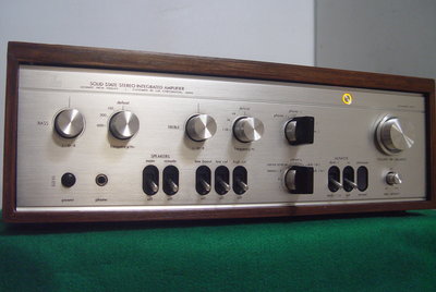 真善美音響維修買賣=銘機 Luxman L-505V 綜合擴大機 8顆鐵殼功率晶體 管味十足 黑膠輸入