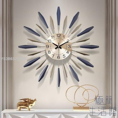 鐘表掛鐘時鐘客廳簡約家用裝飾藝術北歐掛鐘個性創意lif27294