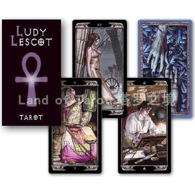 現貨熱銷-卡牌遊戲進口正版Ludy Lescot Tarot露迪萊斯科塔羅牌（訂）YP1282