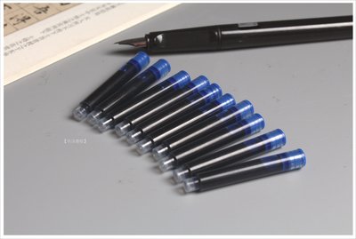 【禾洛書屋】鋼筆卡式墨水管10入〈藍色〉(德國LAMY/英雄359適用)墨囊/鋼筆筆芯/鋼筆墨水