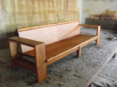 【きの原味】柚木四人座木製沙發-台南 原木 家具