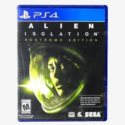 【爆款】PS4 正版恐怖射擊游戲光盤 異形 隔離 Alien Isolation 英文 現貨